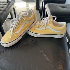 Yellow and White Sneakers